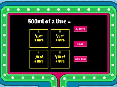 Fractions & Capacity 3rd Class