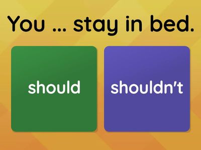 I Don't Feel Well_Advices_Should/Shouldn't