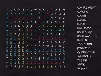 Corona Virus Word Search