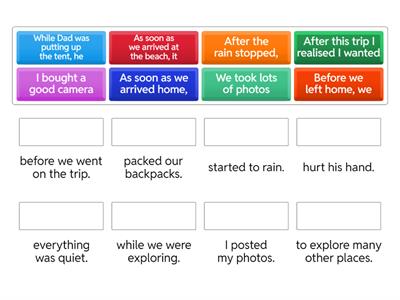 Sequencing words _ Half sentences