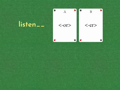 <-or> or <-er> Noun Suffix