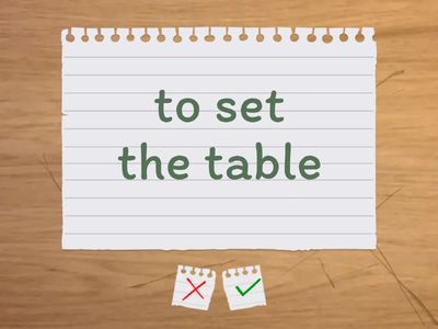 Activities about the house