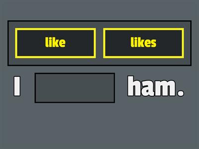 Likes and dislikes - LS3 Food