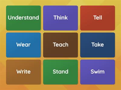 Irregular verbs part 5 A1