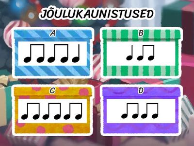  JÕULUD Sõnade rütmistamine 
