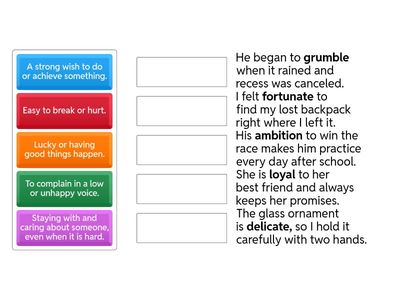 Third Grade Tier 2 Vocabulary- Set 3