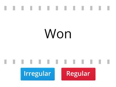 6to básico / Regular or Irregular verbs?