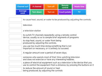 Entertainment Vocabulary 1