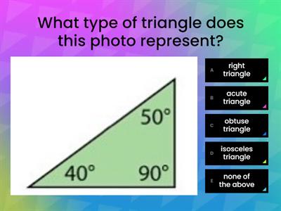 Types of Triangles Quiz