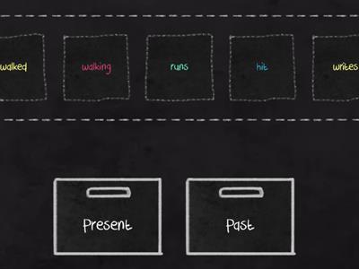 English language sorting - verbs