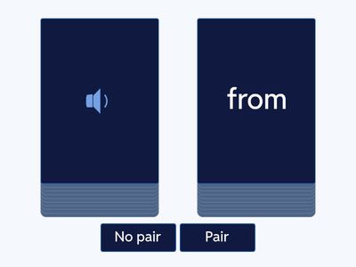 Pair and no Pair UFLI LIST 2 Autumn