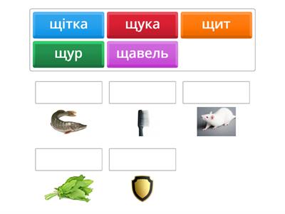 Буква щ. Слова.