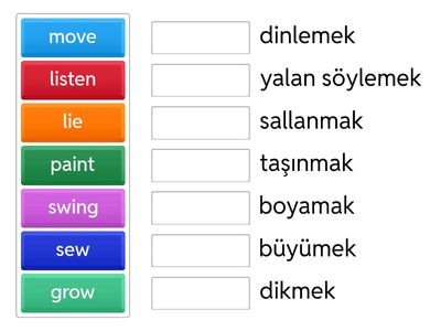 english wordwall verbs