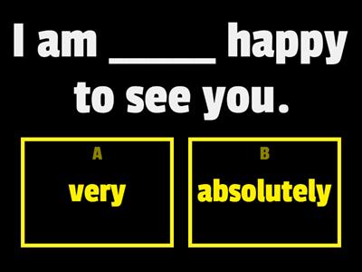 Gradable / non-gradable adjectives quiz