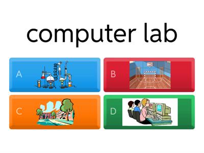 E - Unit 2 Lesson 1 School rooms: Κουίζ