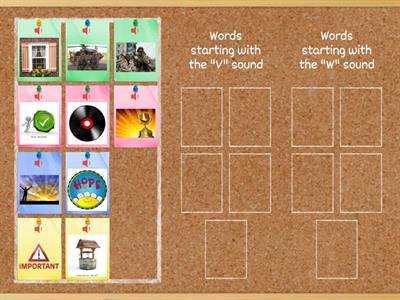 Minimal Pairs: V and W