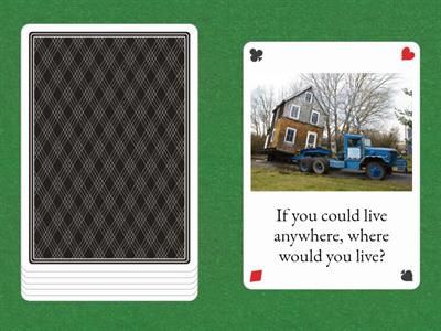 Speaking cards - Second conditional