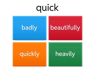 Adverbs of manner match