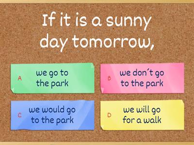 CONDITIONALS 0-1-2-3 