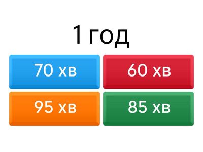 Перетвори години в хвилини