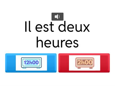 Quelle heure est-il ?