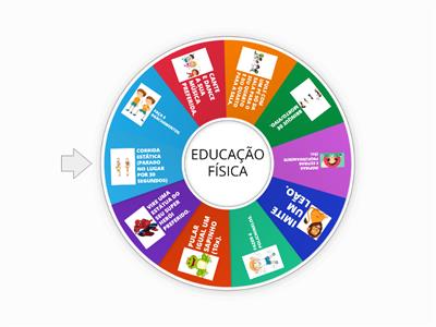 EDUCAÇÃO FÍSICA (Profª AISHA)  - RODE A ROLETA E FAÇA A ATIVIDADE.