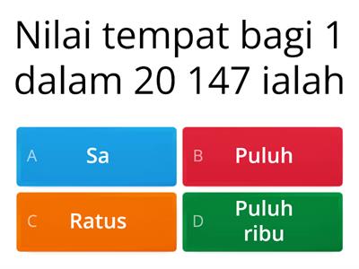 Nilai tempat dan Nilai Digit Tahun 4