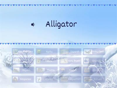 Животные 1/ Английский-Финский