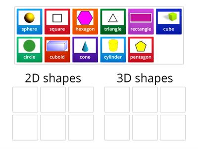  2D and 3D shapes 