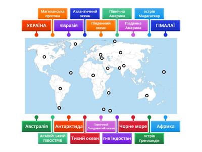 6 клас гідросфера (океани, моря, протоки, затоки, материки, острови, півострови