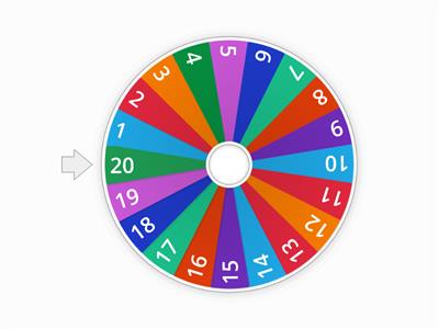 RULETA NÚMEROS DEL 1-20