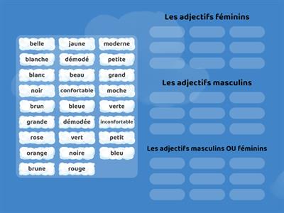 Les adjectifs