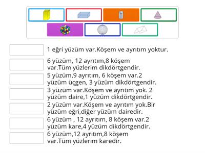 2.sınıf GEOMETRİK CİSİMLER