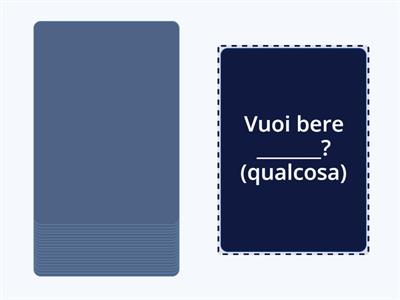 qualcosa niente qualcuno nessuno