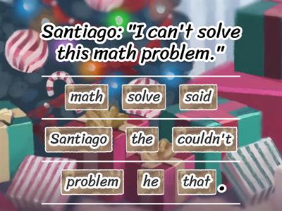 Reported Speech: Can Statements