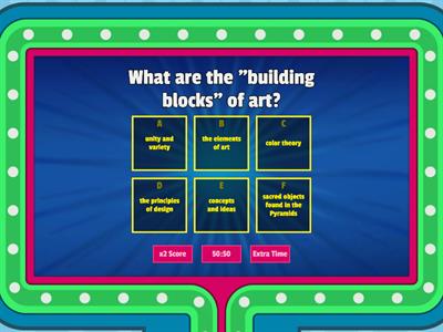 Art 1 Principles of Design - Quiz