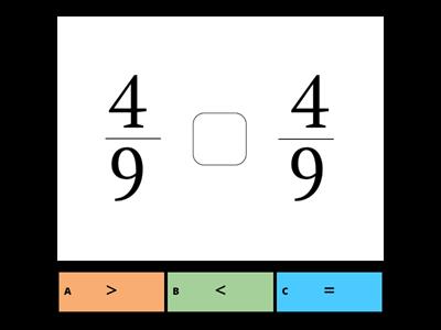 Порівняння дробів 