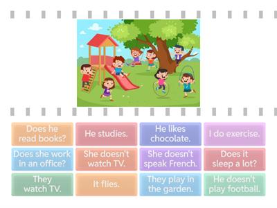 PRESENT SIMPLE (affirmative, negative and interrogative) 