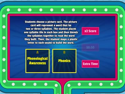 Phonological Awareness or Phonics