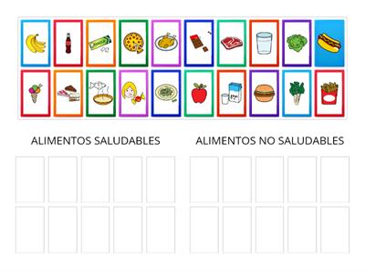 CATEGORIZACIÓN ALIMENTACIÓN SALUDABLE