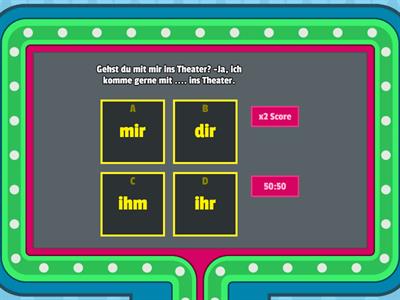 Personalpronomen im Dativ 