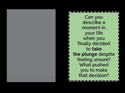 C1.1 Unit 2 - Wordpower - idioms of movement - communication activity