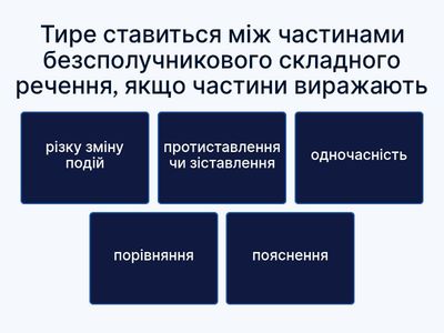 Тире в БСР (Підбиття підсумків)