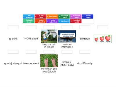Vocab for science experiments