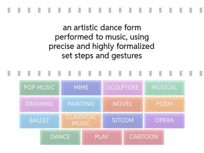 THE ARTS - VOCABULARY (7A)