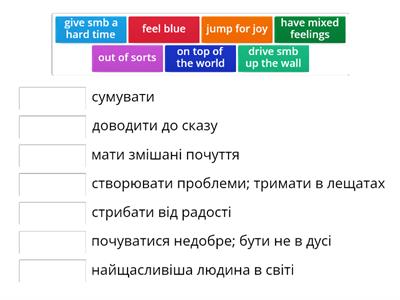 ZNO Leader B2 Unit 1 idioms