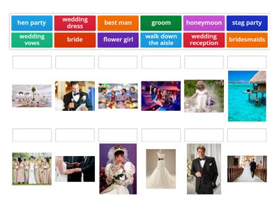 Wedding vocabulary