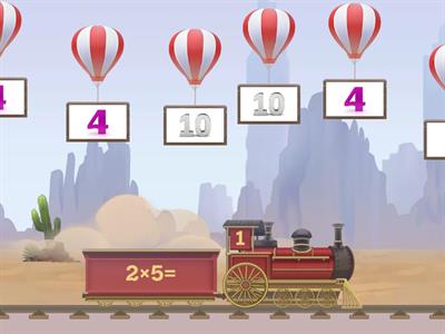 потяг множеня на 2