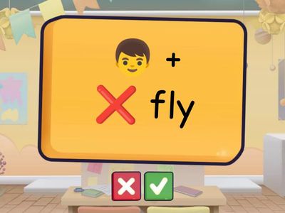 He / She can / can't speaking