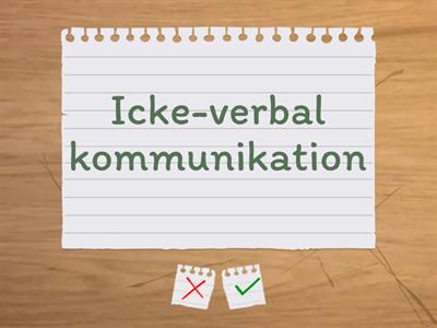 Kommunikation - begreppslista 